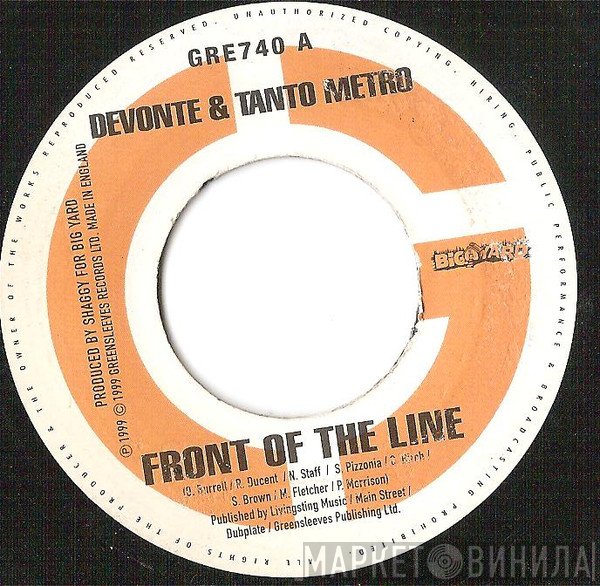 Tanto Metro & Devonte, Danny English - Front Of The Line