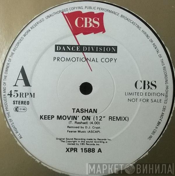 Tashan - Keep Movin' On (Remixes)