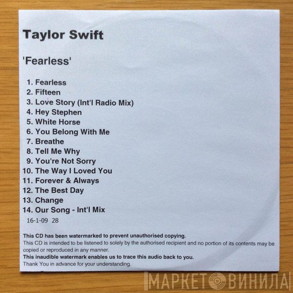 Taylor Swift  - Fearless