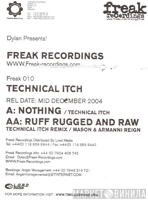 Technical Itch / Mason  & MC Armanni Reign  - Nothing / Ruff Rugged And Raw (Technical Itch Remix)