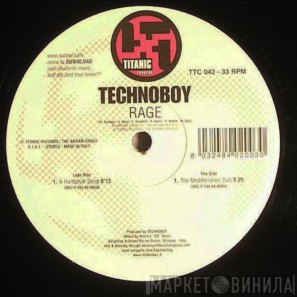 Technoboy  - Rage