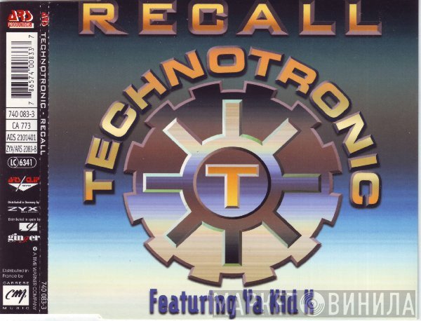 Technotronic Featuring Ya Kid K  - Recall