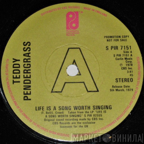 Teddy Pendergrass - Life Is A Song Worth Singing