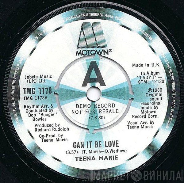 Teena Marie - Can It Be Love