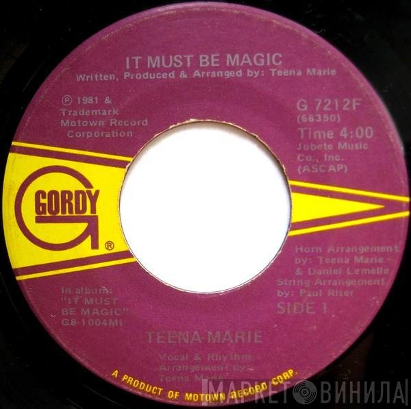 Teena Marie - It Must Be Magic / Yes Indeed