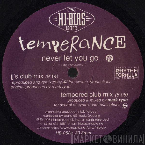 Temperance - Never Let You Go