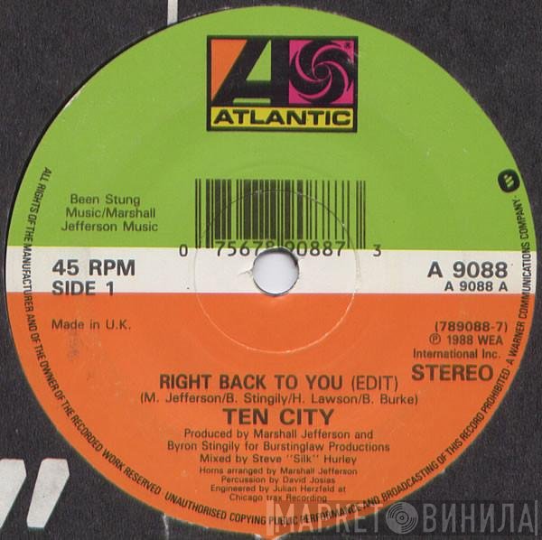 Ten City - Right Back To You