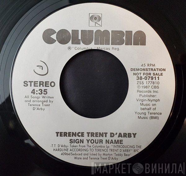 Terence Trent D'Arby  - Sign Your Name