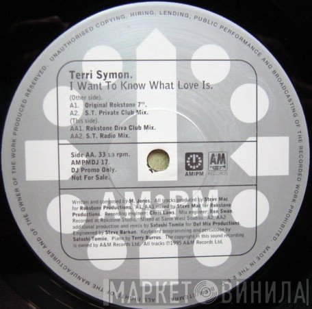 Terri Symon - I Want To Know What Love Is
