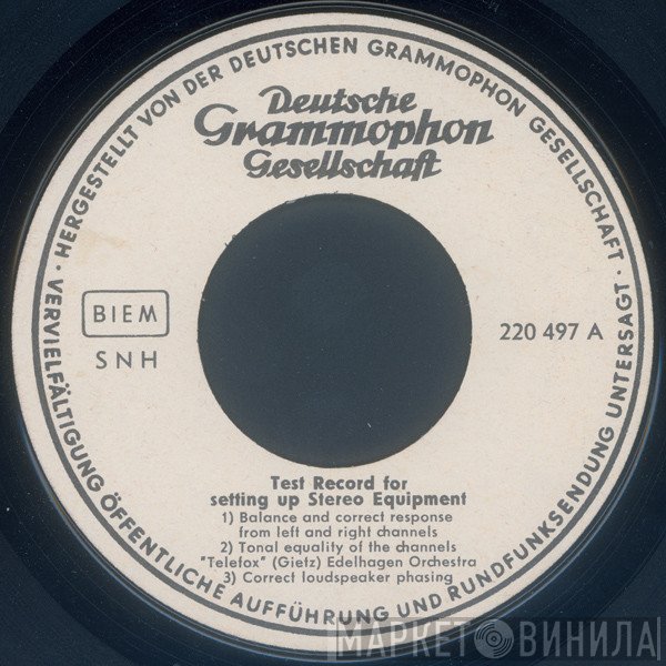  - Test Record For Setting Up Stereo Equipment