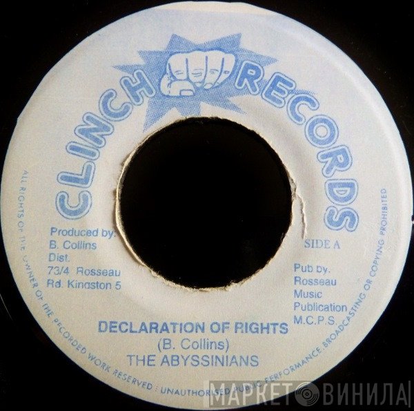 The Abyssinians / Sir Harry   - Declaration Of Rights / Musical Rights