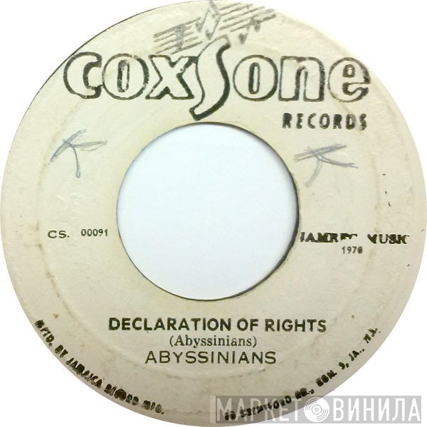 The Abyssinians / Sound Dimension  - Declaration Of Rights / Declaration (Ver.)