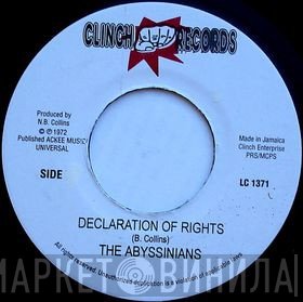 The Abyssinians  - Declaration Of Rights