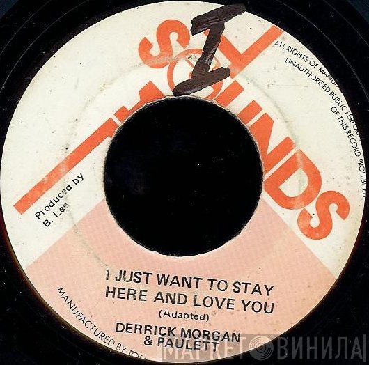 The Aggrovators, Derrick & Paulette - I Just Want To Stay Here And Love You