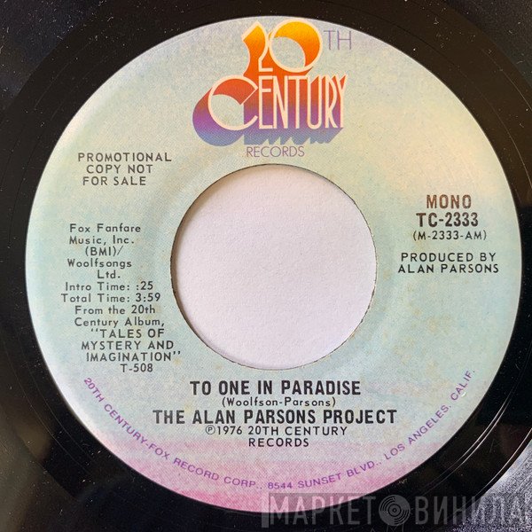 The Alan Parsons Project  - To One In Paradise