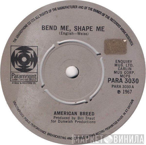 The American Breed - Bend Me, Shape Me