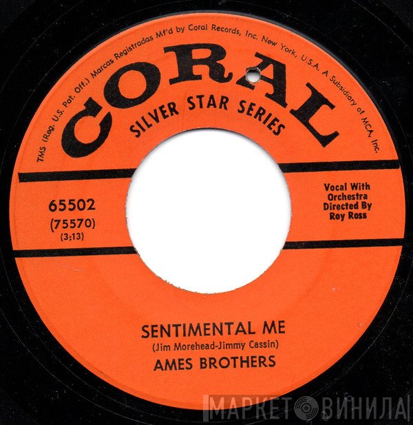 The Ames Brothers  - Sentimental Me / Rag Mop