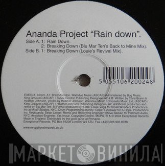 The Ananda Project - Rain Down / Breaking Down