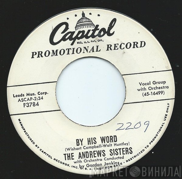 The Andrews Sisters  - By His Word