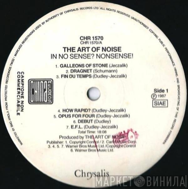 The Art Of Noise  - In No Sense? Nonsense!