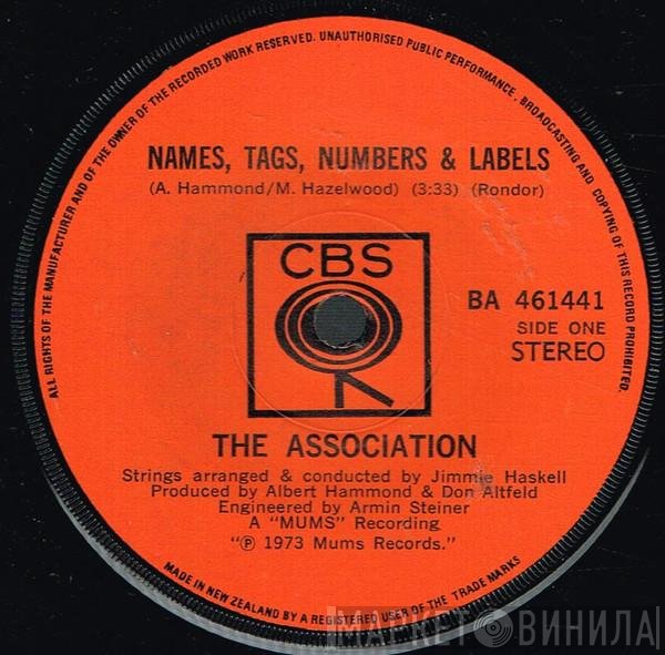 The Association   - Names, Tags, Numbers & Labels