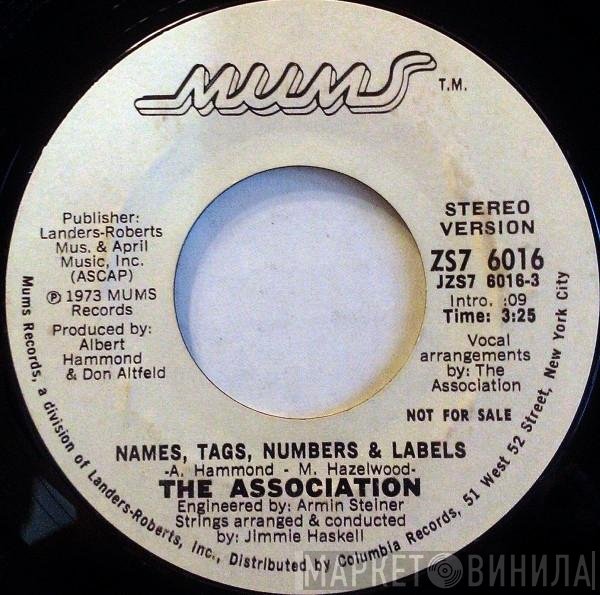 The Association   - Names, Tags, Numbers & Labels
