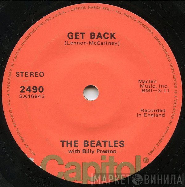 The Beatles With Billy Preston  - Get Back