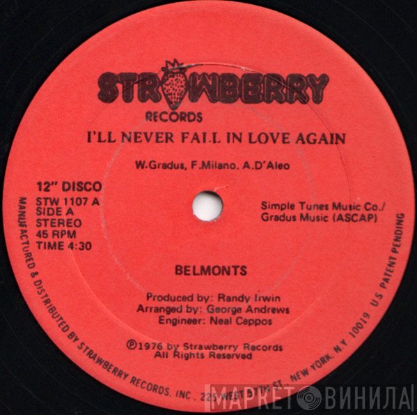 The Belmonts - I'll Never Fall In Love Again