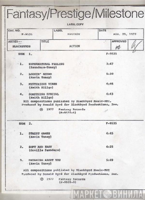 The Blackbyrds  - Action