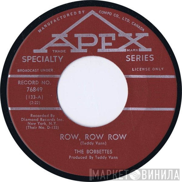The Bobbettes  - Row, Row, Row / Teddy