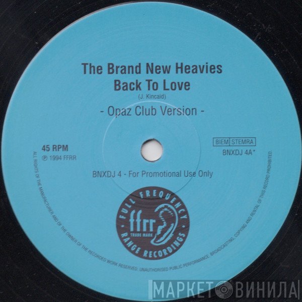 The Brand New Heavies  - Back To Love