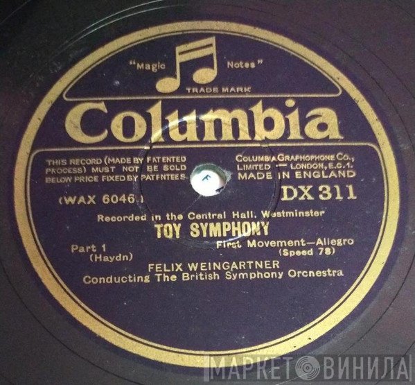 The British Symphony Orchestra, Felix Weingartner  - Toy Symphony