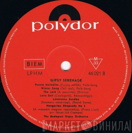 The Budapest Gipsy Orchestra - Gipsy Serenade