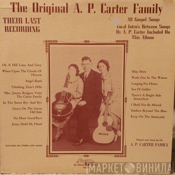 The Carter Family  - Their Last Recording