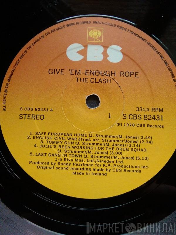 The Clash  - Give 'Em Enough Rope