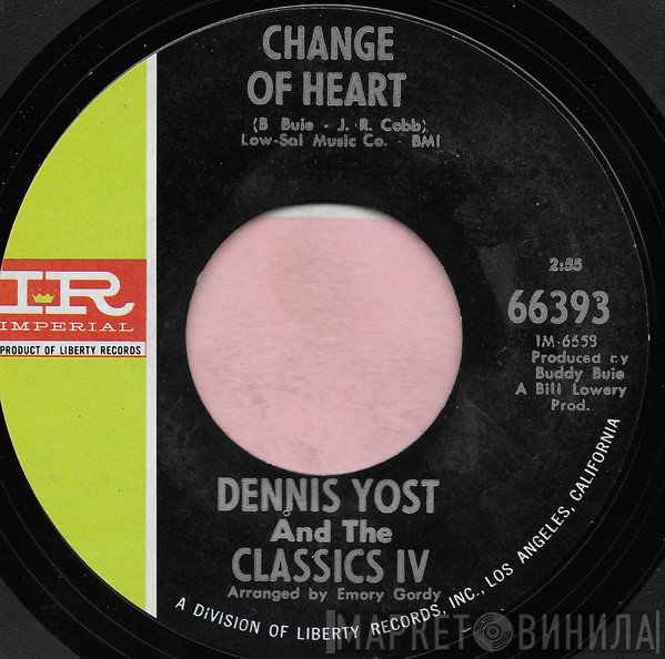The Classics IV, Dennis Yost - Change Of Heart / Rainy Day