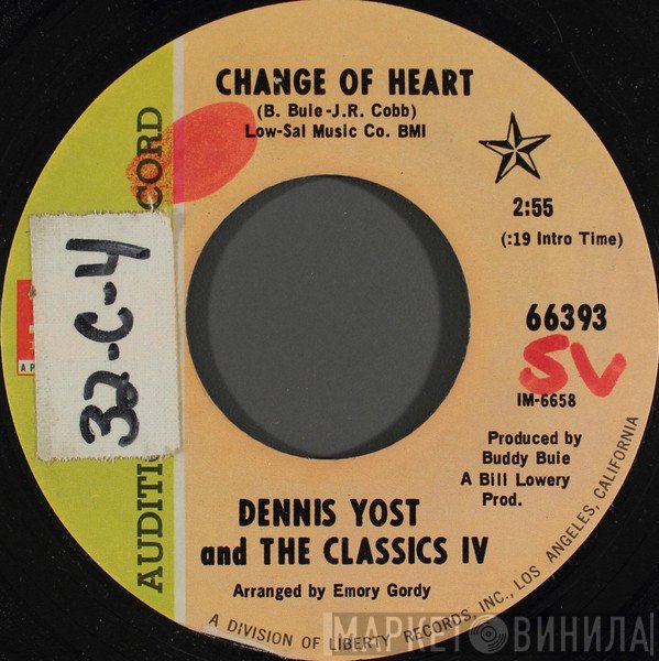 The Classics IV, Dennis Yost - Change Of Heart