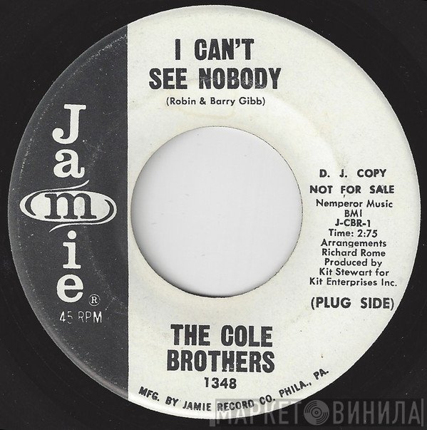 The Cole Brothers  - I Can't See Nobody / I Got To Get You Into My Life