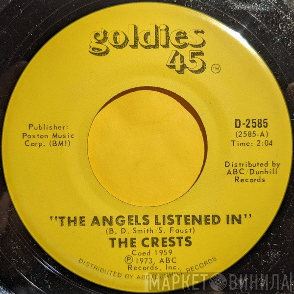 The Crests - The Angels Listened In / I Thank The Moon