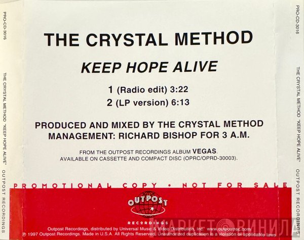 The Crystal Method  - Keep Hope Alive