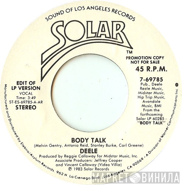 The Deele  - Body Talk
