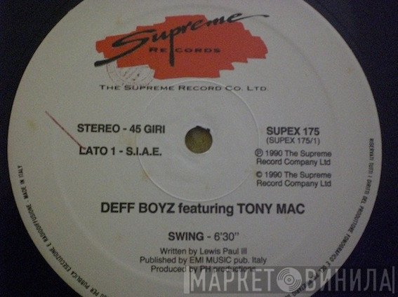 The Deff Boyz Featuring Tony Mac  - Swing