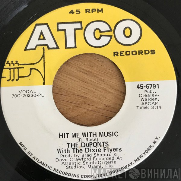 The Dixie Flyers, Duponts - Hit Me With Music / Together