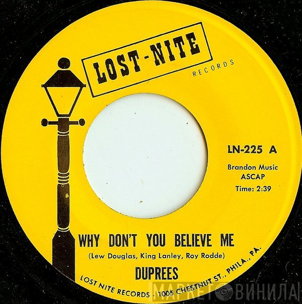 The Duprees - Why Don't You Believe Me