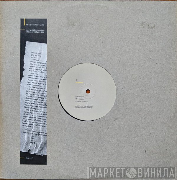 The Durutti Column - Say What You Mean, Mean What You Say