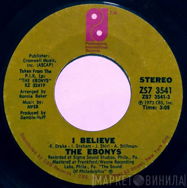 The Ebonys - I Believe / Nation Time