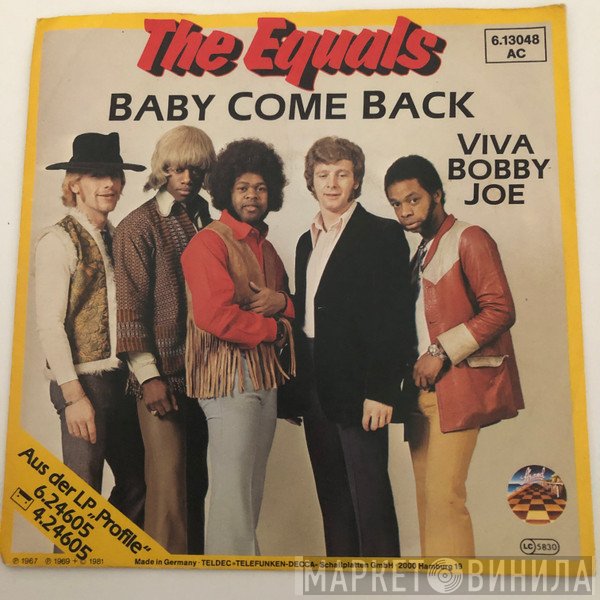 The Equals - Baby Come Back / Viva Bobby Joe