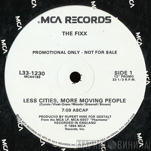 The Fixx  - Less Cities,  More Moving People