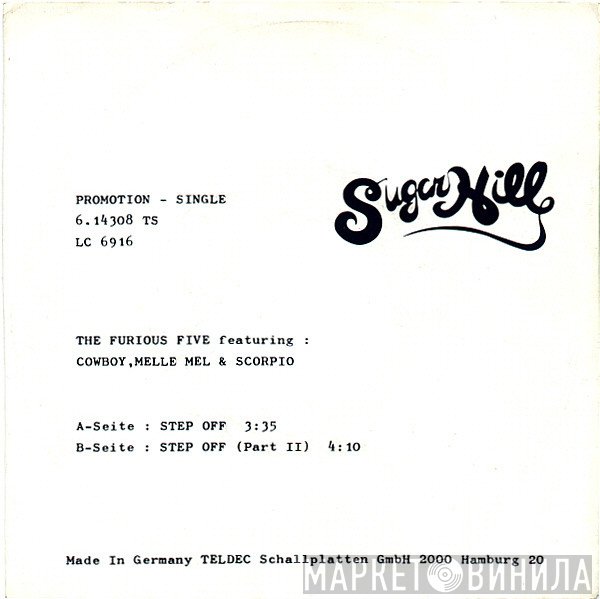 The Furious Five Featuring Cowboy, Melle Mel & Scorpio   - Step Off