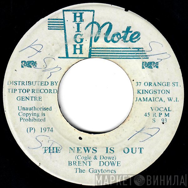 The Gaytones, Brent Dowe - The News Is Out